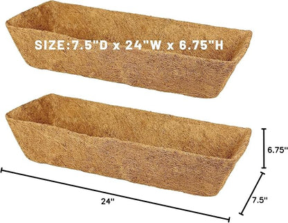 4 Pack 24 Inch Trough Coconut Liners - Image 7