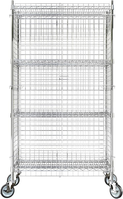 18"x36"x70" Metal Wire Chrome Security Heavy Duty Commercial NSF Certified by Krollen+Industrial