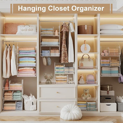 3 Tier Extra Large Closet Hanging Shelves - Image 6