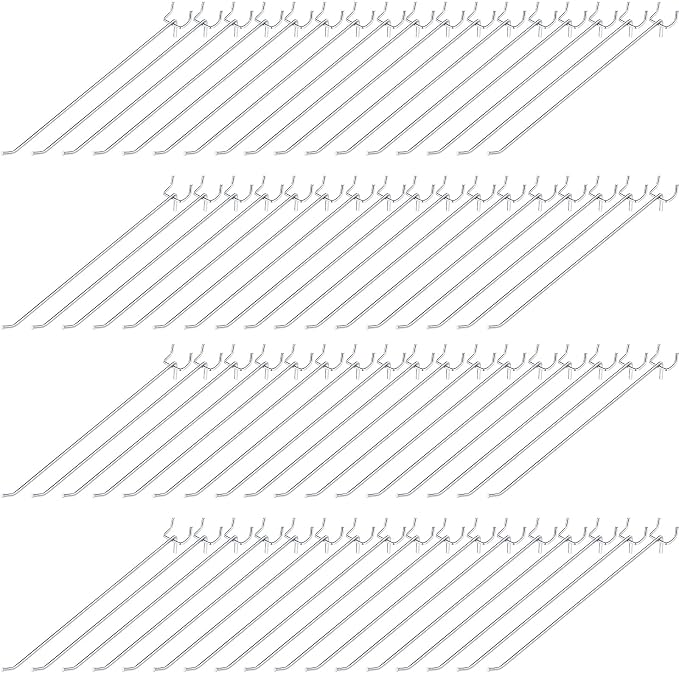 Funrous 100 Pack Peg Board Hooks Stainless Steel Pegboard Hooks Shelving by Funrous