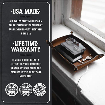 Main Street Forge Leather Valet Tray - Image 4