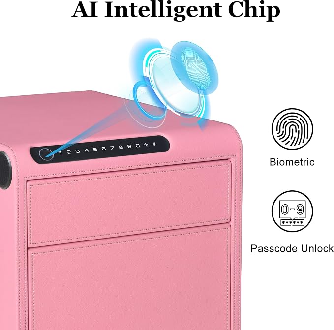 Biometric Fingerprint safe, Slide-Away Handgun Safe - Image 2