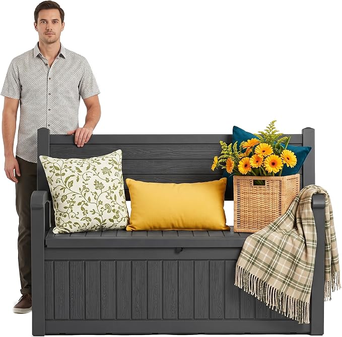Outdoor Bench, Waterproof Garden Bench - Image 7