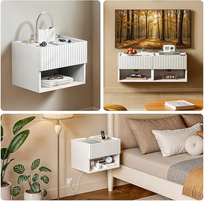Floating Nightstand Bedroom Bedside Table - Image 3