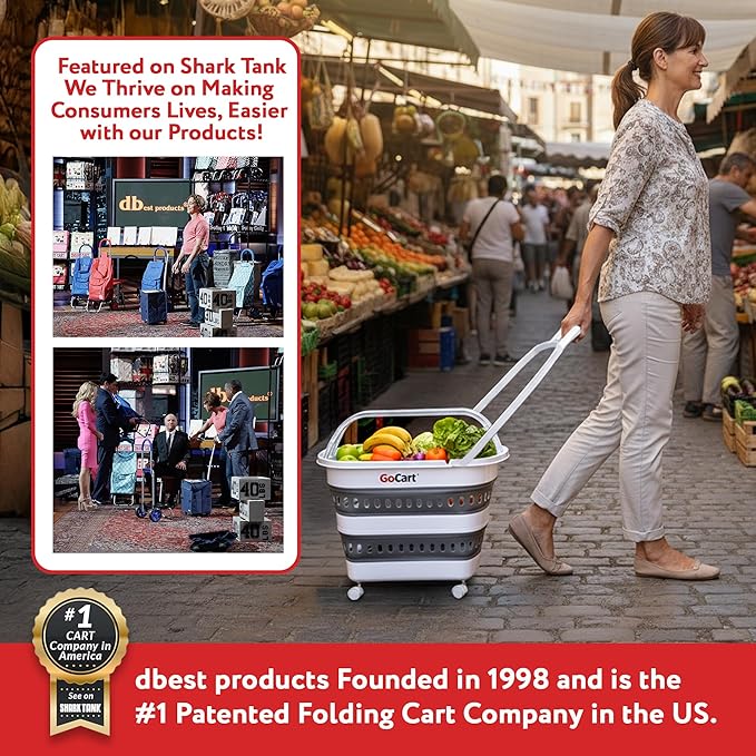 dbest Products Folding Gocart Laundry Basket - Image 6