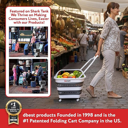 dbest Products Folding Gocart Laundry Basket - Image 6