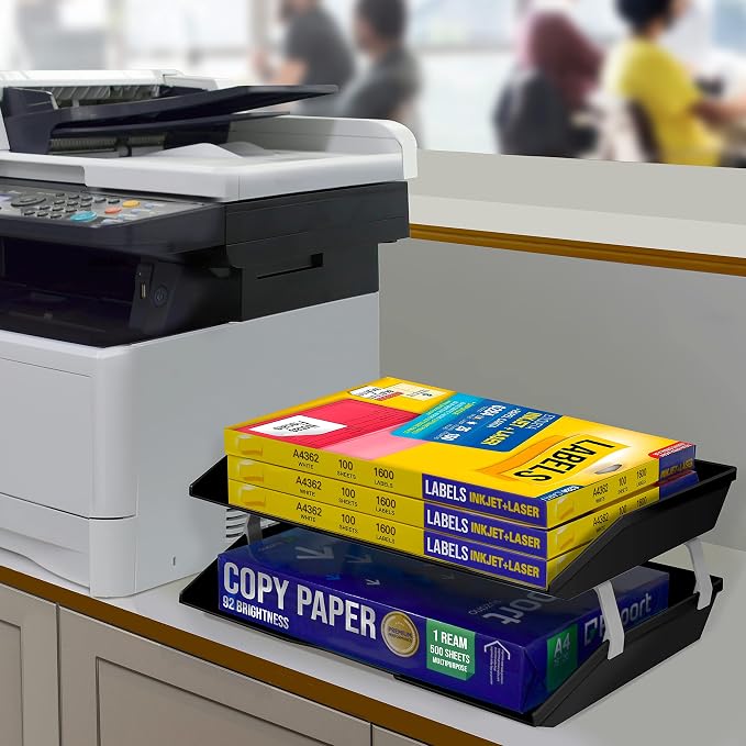 Acrimet Facility 2 Tier Letter Tray, Side Load, Letter Size/A4, Desktop File - Image 4