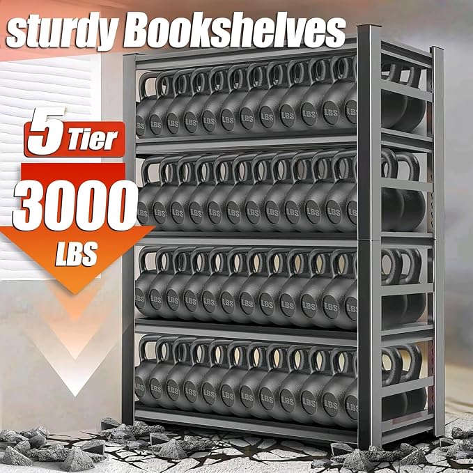 2pack Garage Shelving Heavy Duty Storage Shelves - Image 5