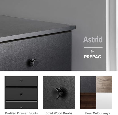 Prepac Astrid Tall Black Dresser - Image 5