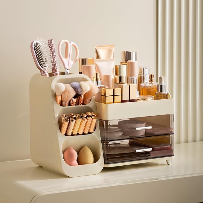 HBlife Makeup Organizer with Brush Holder - Image 5