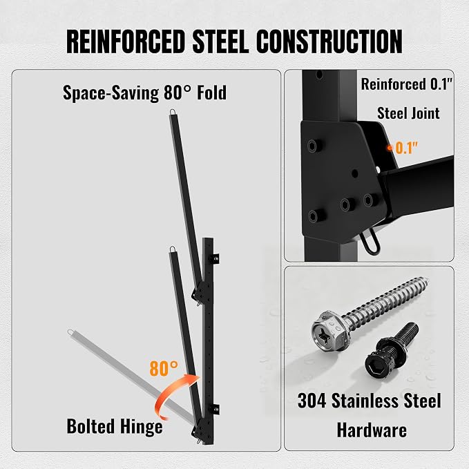 2-Tier Foldable Kayak Wall Mount Rack | Space-Saving Swing-Away Design - Image 4