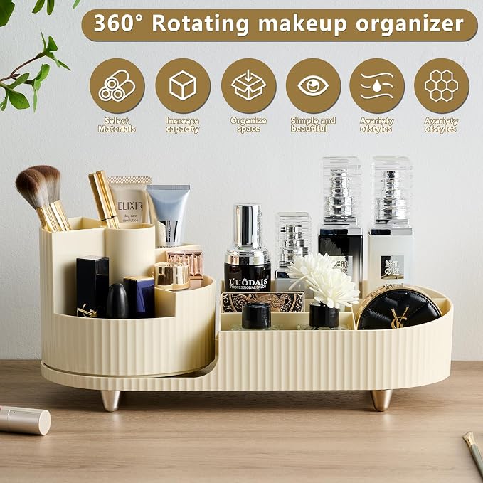 New 360 Rotating Makeup Organizer - Image 2