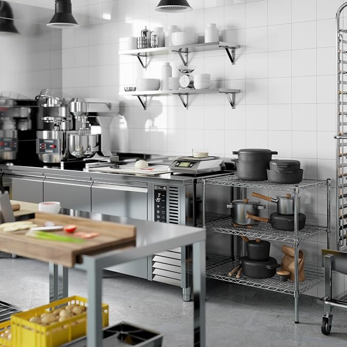 21" Deep x 30" Wide x 34" Height Wire Shelving Kit | 3-Tier | NSF Commercial - Image 8