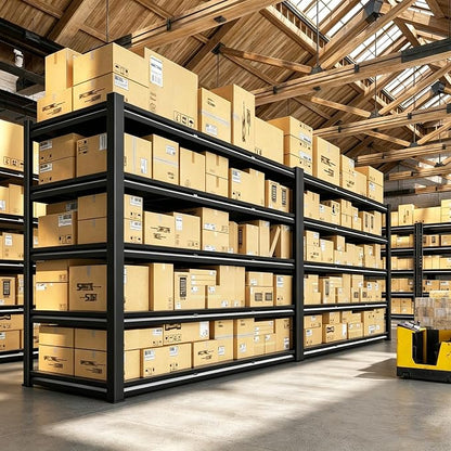 Storage Shelves Heavy Duty 3500LBS Adjustable 5tier Metal Garage Shelving Unit - Image 2