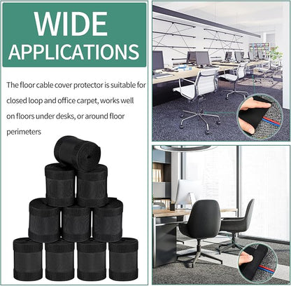 WILLBOND Carpet Cord Cover Cable Protector Floor Cover Cable Protector - Image 8