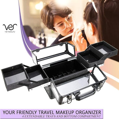 Ver Beauty Armored Acrylic Cosmetic Case Organizer Train Makeup Case - Image 4