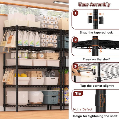 PrimeZone Wire Metal Storage Shelves - Image 7