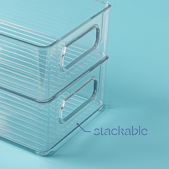 primebox Plastic Food Storage 2 Pack Clear Container Bin - Image 4