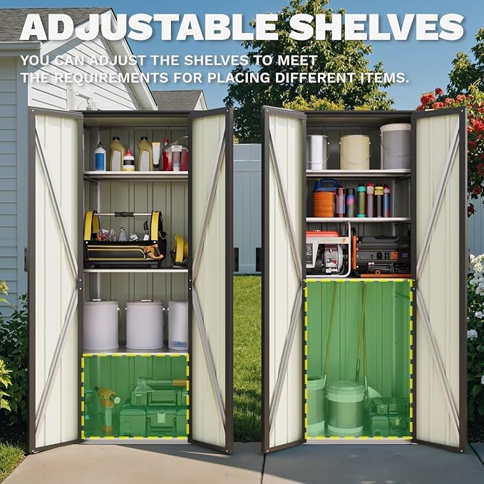 Patiowell 28 Cuft Outdoor Storage Shed - Image 6