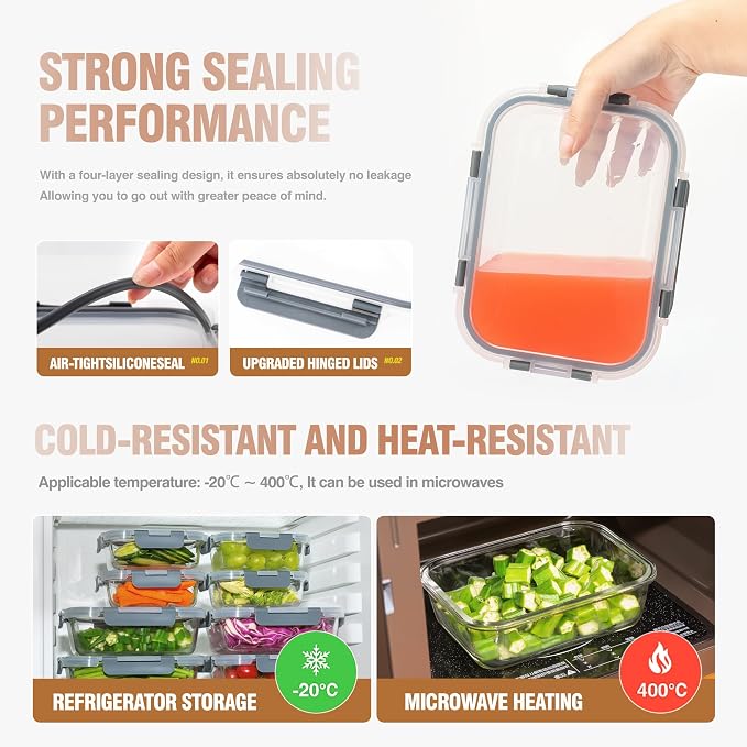 10-Pack Meal Prep Containers - Image 4