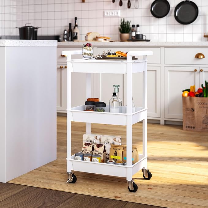 Steehoom 3-Tier Utility Rolling Cart - Image 5