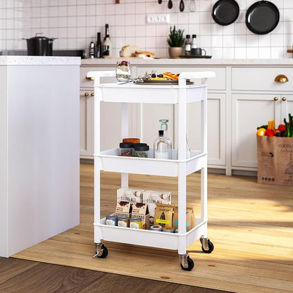Steehoom 3-Tier Utility Rolling Cart - Image 5