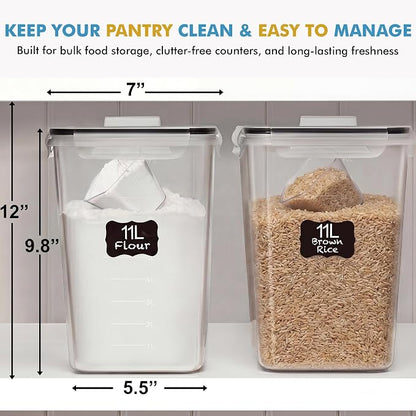 Shazo 2 PC Flour Sugar Storage Containers - Image 8