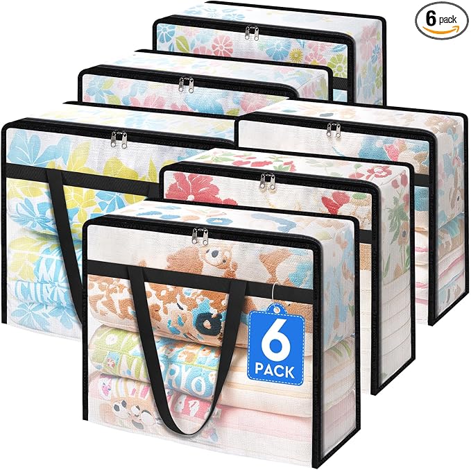 TasticTotes 6 Pack Clear Storage Bags by Unknown