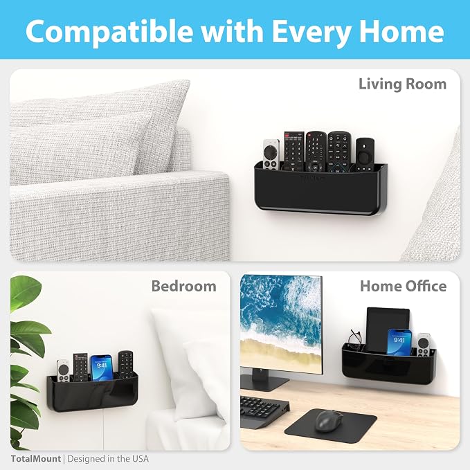 TotalMount Hole-Free Remote Holder – Eliminates the Need to Drill Holes in Your - Image 6