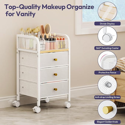 SWTYMIKI Rolling Makeup Organizer Cart - Image 8