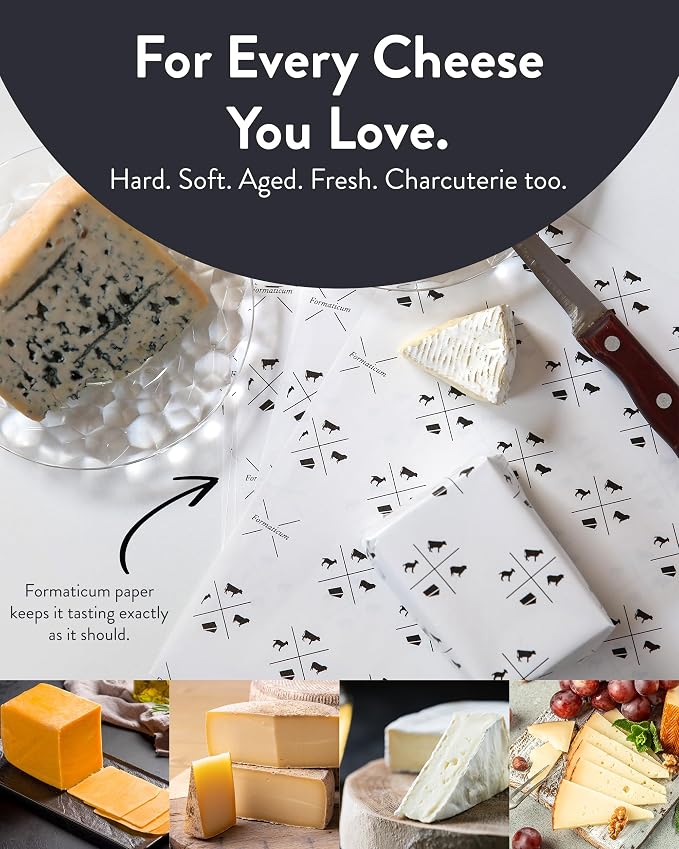 Formaticum Cheese Storage Wax Coated Paper, Keep Cheese or Charcuterie Fresh - Image 6