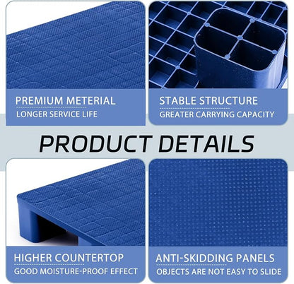 1 Pcs Plastic Pallet for Basement Storage Easy Stack Lightweight Floor Pallet - Image 3