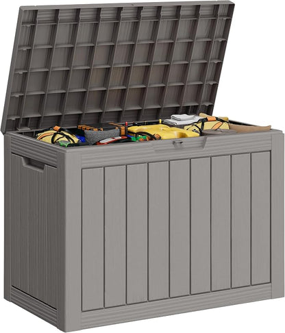 40 Gallon Outdoor Storage Deck Box Waterproof, Garden Tool, Backyard Cushion by WTFGO