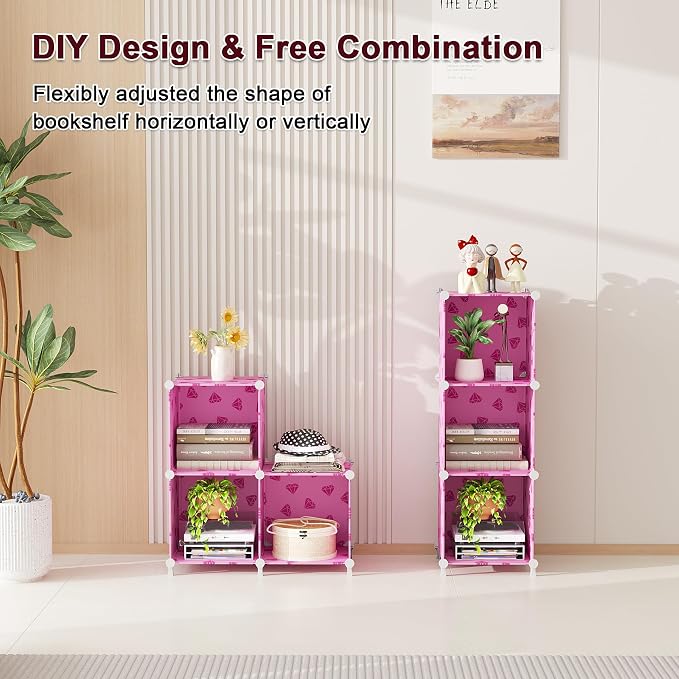 UNKU Cube Storage Organizer, 3 Cube Closet Organizer Storage Shelves, DIY - Image 5