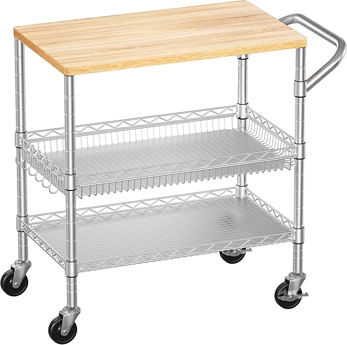 3 Tier Rolling Kitchen Carts by WDT