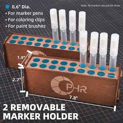 Paint Organizer Rack, Wooden Paint Holder - Image 4