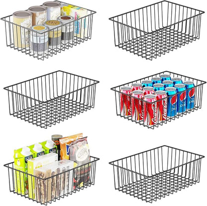 Simple Trending 6 Pack Large Wire Baskets by SimpleTrending