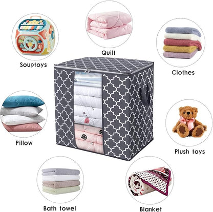 WISELIFE Storage Bags 8 Pack/100L Large Blanket Clothes Organization and - Image 4