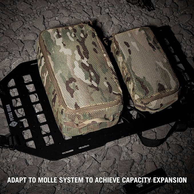 PETAC GEAR 3 PCS Tactical Modular Packing Cubes, Large Capacity Mesh Storage Bag - Image 8