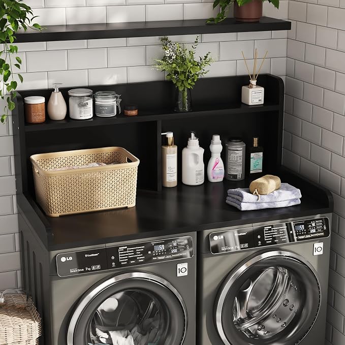 2-Tier Washer Dryer Countertop, 18.5" Raised Height Laundry Countertop - Image 2