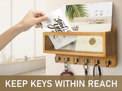 Rebee Vision Farmhouse Key and Mail Holder - Image 4