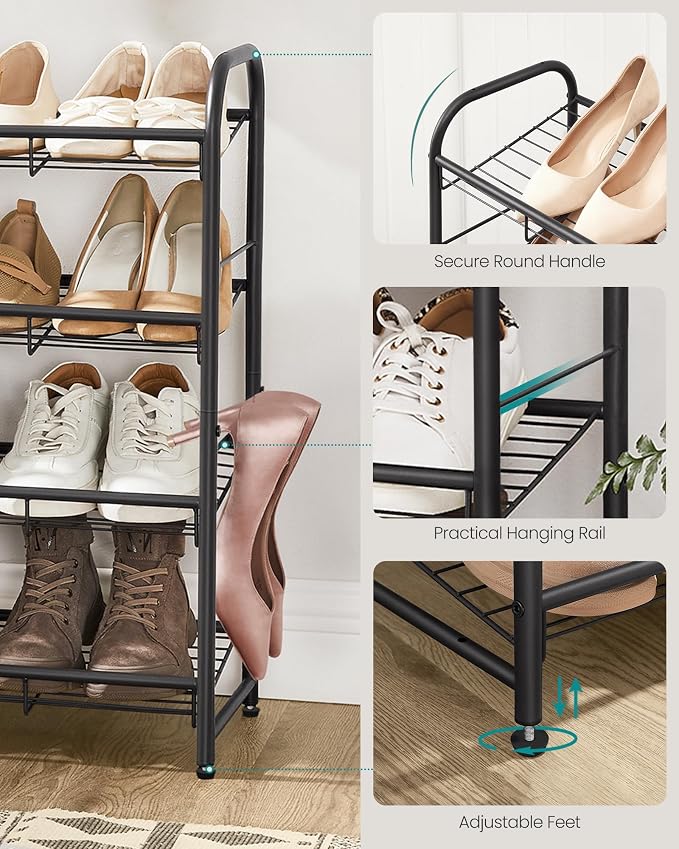 SONGMICS Shoe Rack, 4 Tier Shoe Organizer - Image 7