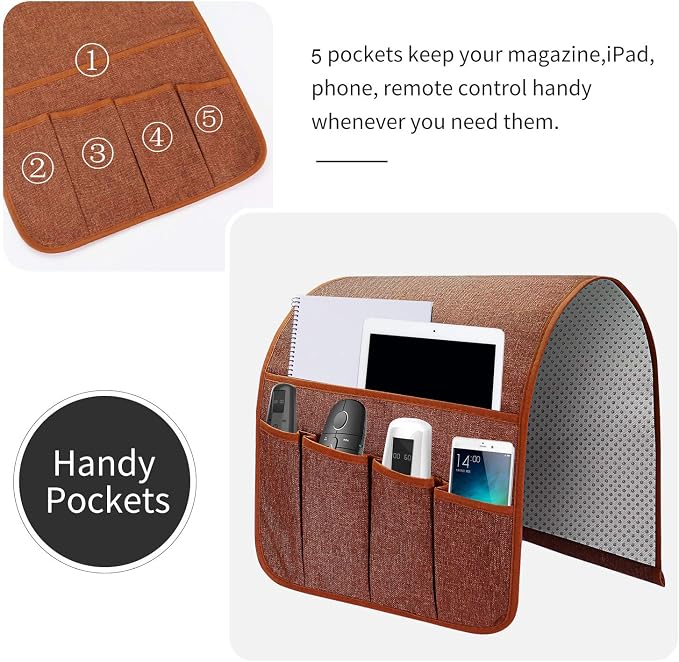 Sofa Armrest Organizer, Remote Control Holder - Image 4
