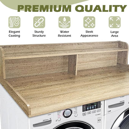 Royxen Laundry Countertop with Storage Universal Fit, Washer and Dryer - Image 5