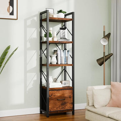 Vongrasig 5 Tier Bookshelf by Vongrasig