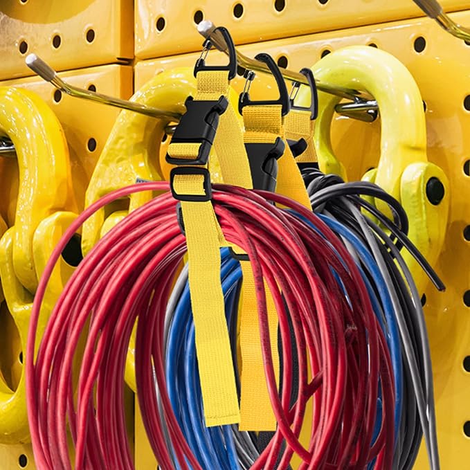 6 Pack 17 Inch Adjustable Extension Cord Holder Organizer - Image 5