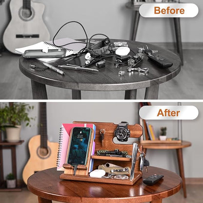 TESLYAR Wood Phone Docking Station - Image 3