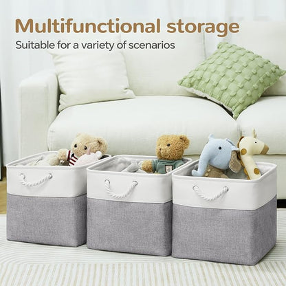 13x13 Inch Foldable Fabric Cube Storage Bins - Image 5