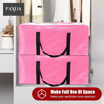 Extra Large Moving Bags with Zippers & Carrying Handles, Heavy-Duty Storage Tote - Image 7