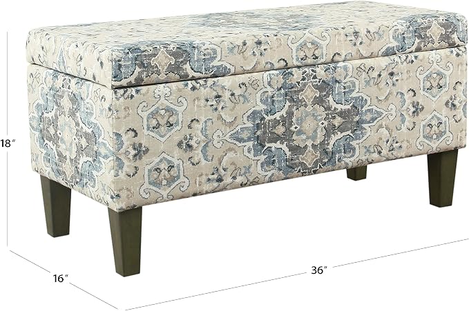 HomePop 36" Decorative Storage Bench - Image 3